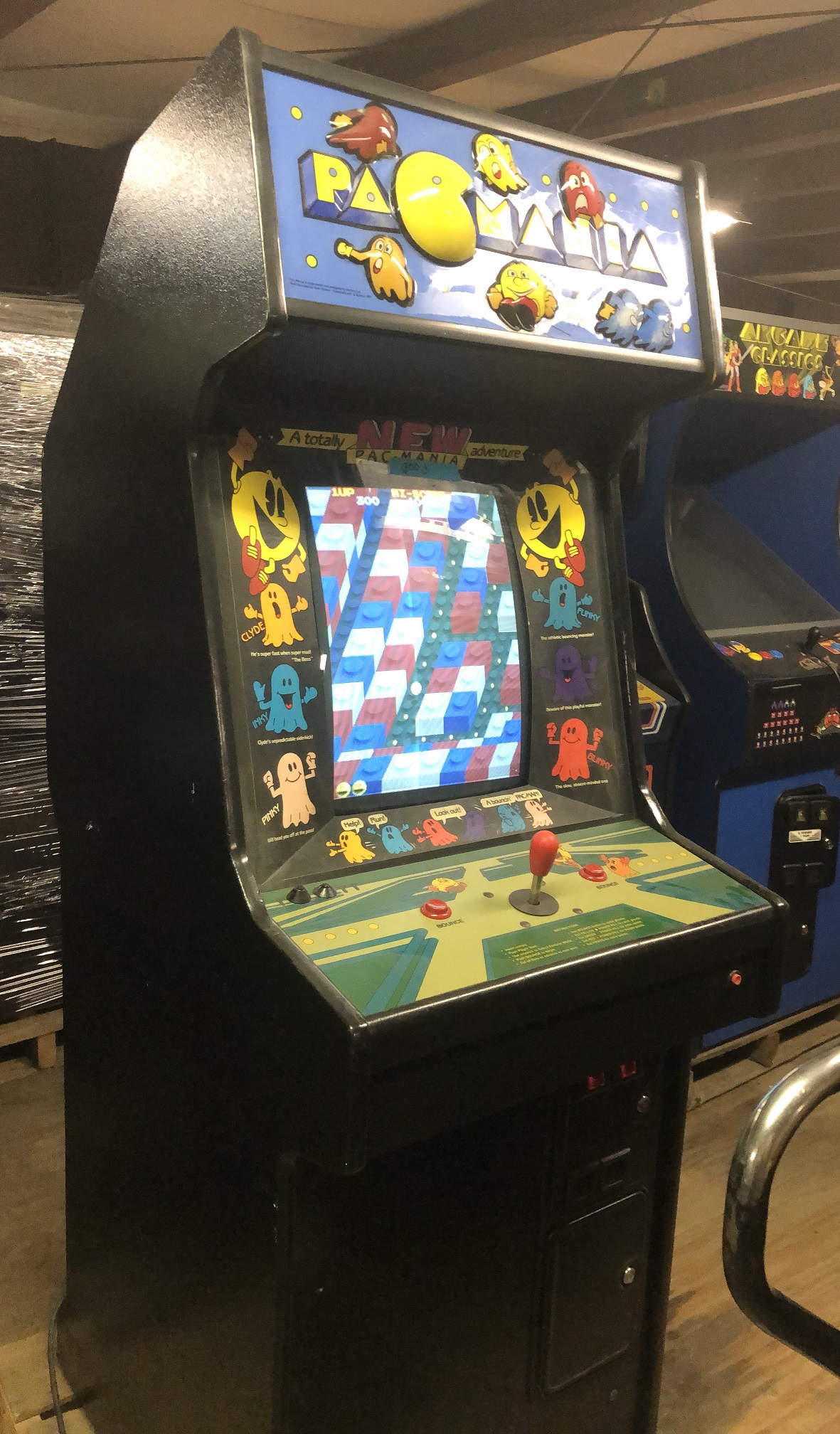 NAMCO PACMANIA Upright Video Arcade Game Machine for sale ALL